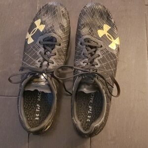 Under Armour Black and Gold Athletic Shoes